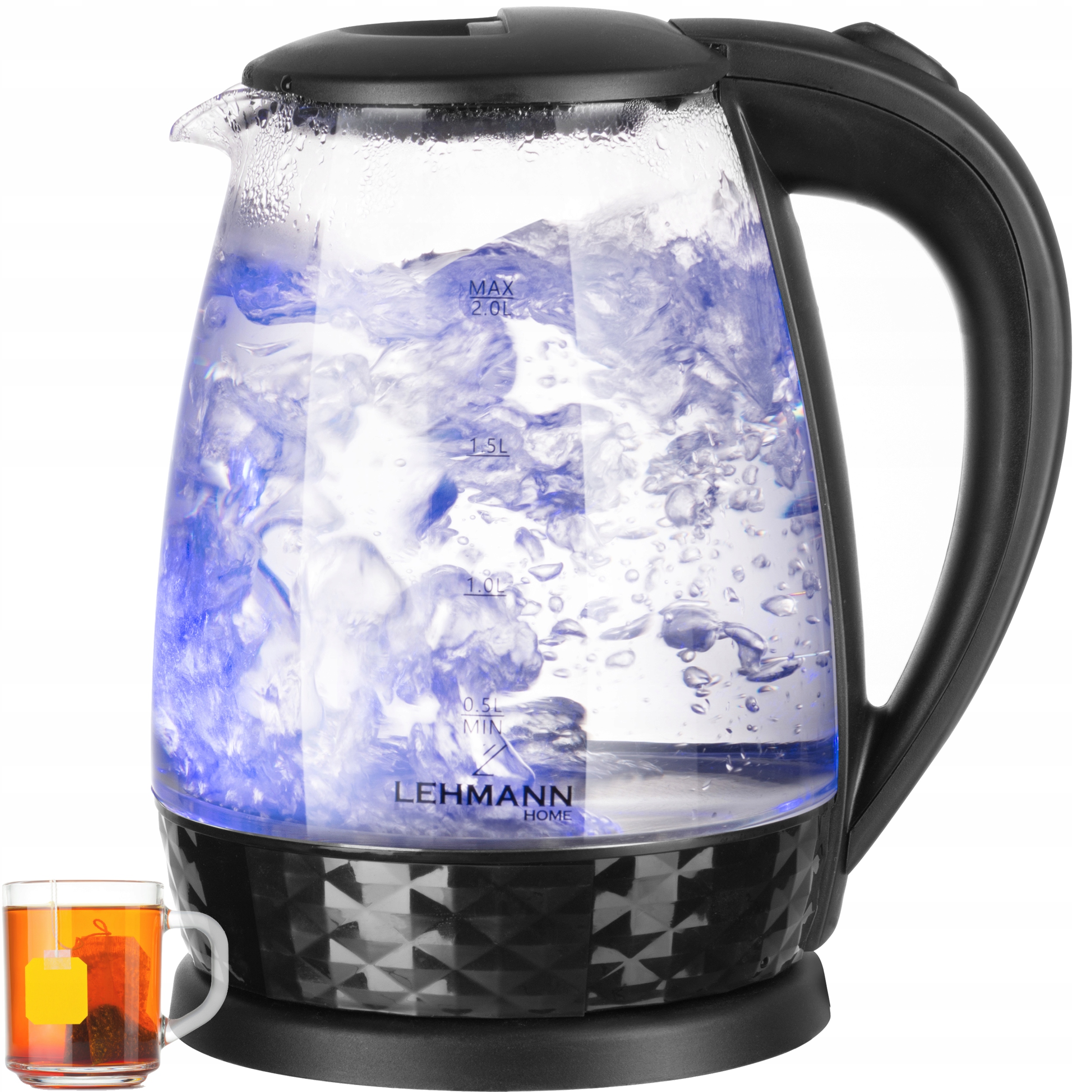 Lehmann Aqua Glass 30 rýchlovarná kanvica 2200 W 2 l priehľadná